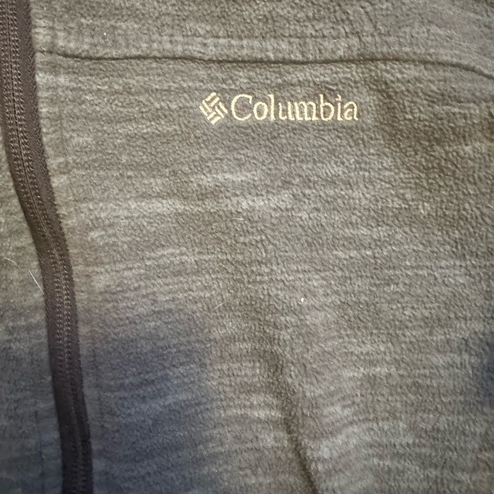 Columbia women’s zip up long sleeve fleece jacket Heather blue grey size medium - Picture 5 of 7